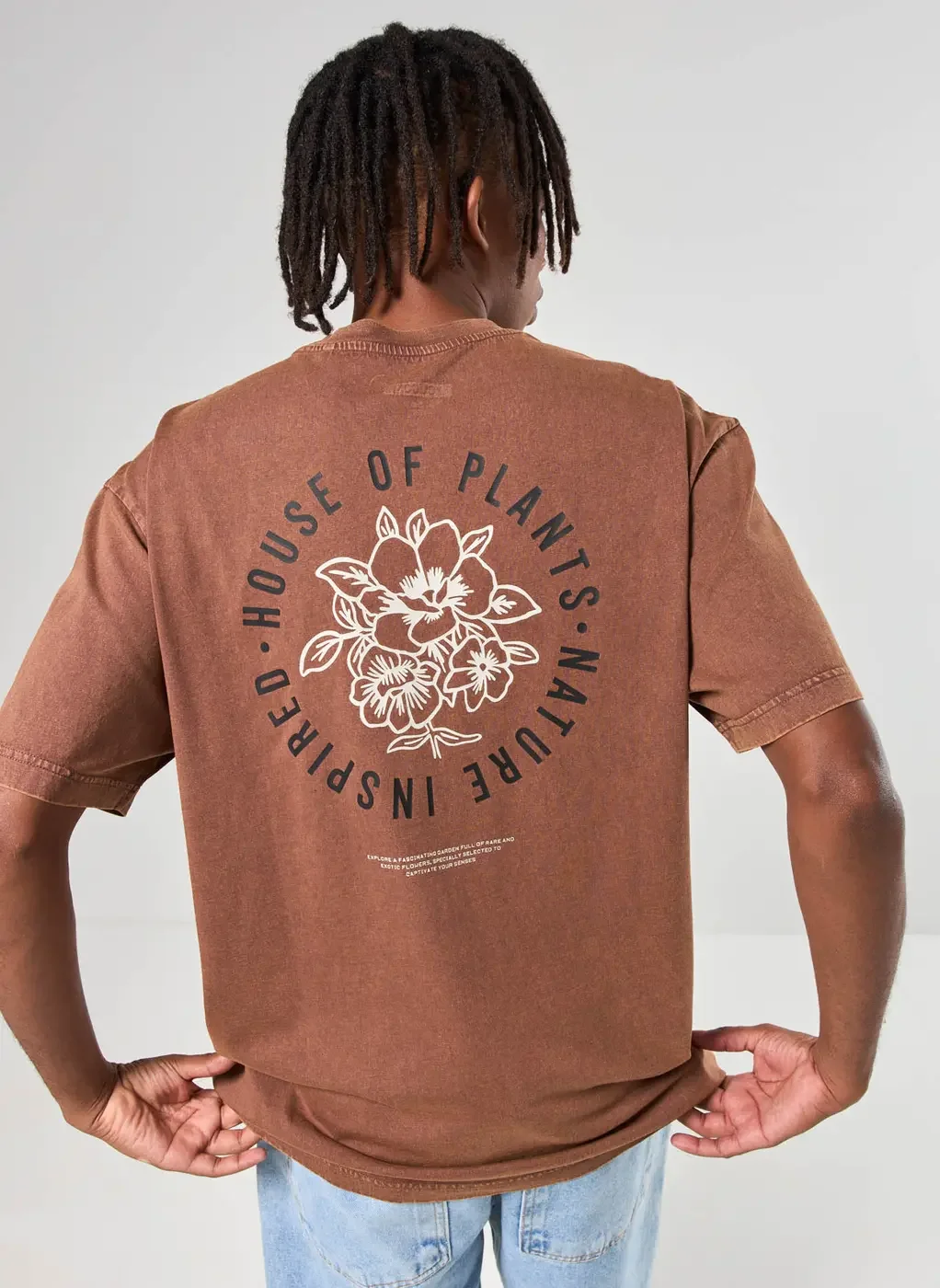 Camiseta Box Marrom Estonada Plants