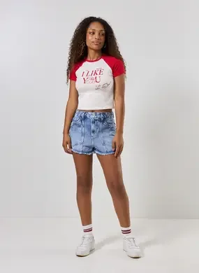 Short Jeans Costuras Marcantes