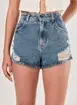 Short Jeans Desfiado Cintura Alta