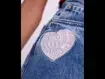 Short Jeans Cintura Alta Patchs
