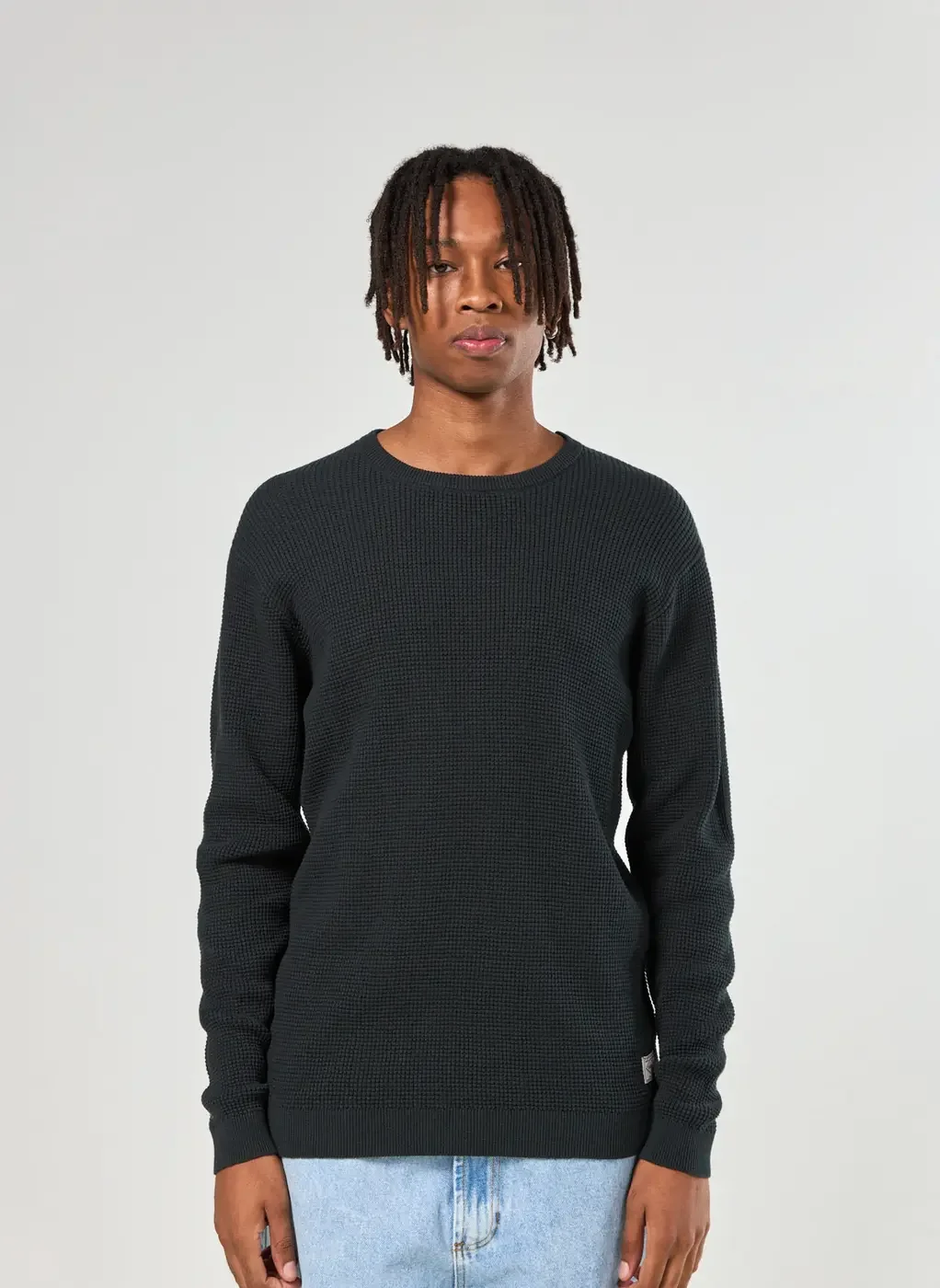 Blusa De Tricô Com Textura Waffle