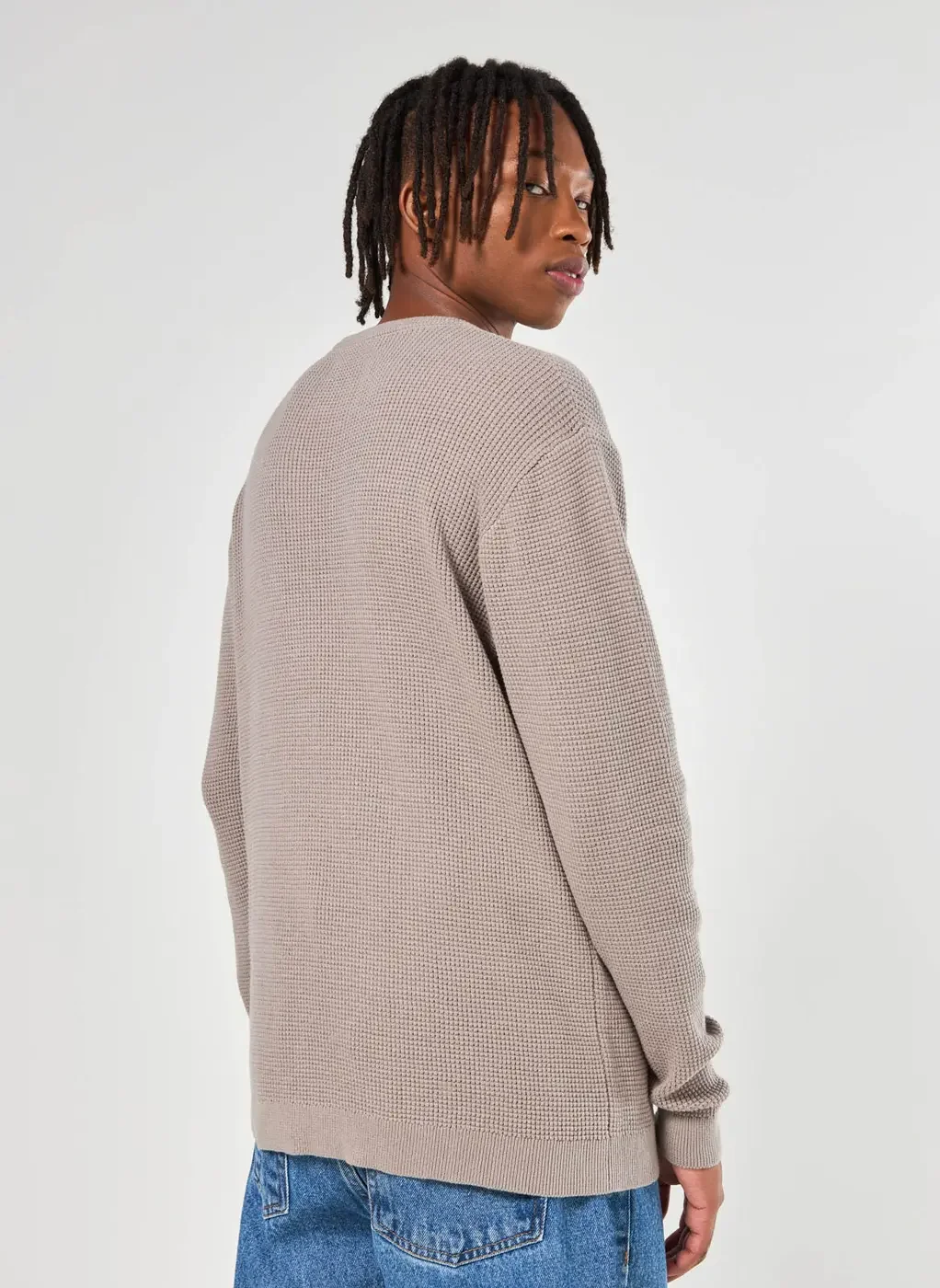 Blusa De Tricô Com Textura Waffle