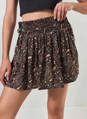 Saia Repolho Estampa Paisley