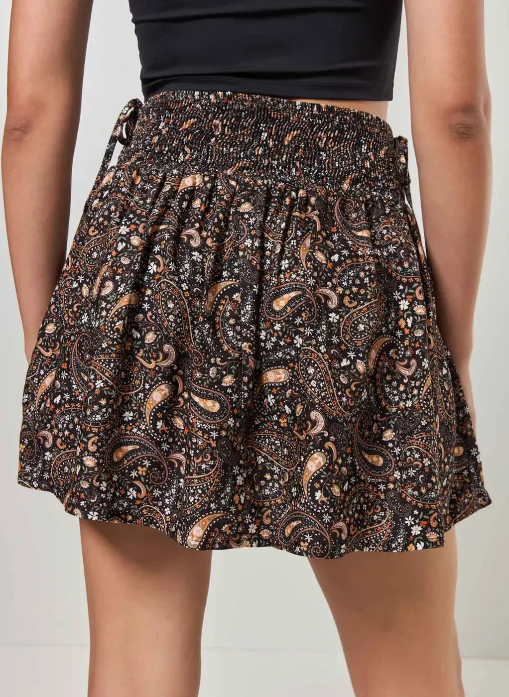 Saia Repolho Estampa Paisley