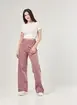 Calça Sarja Wide Leg Com Elastano