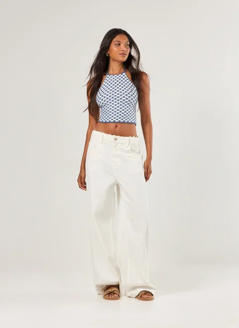 Cropped Frente Única Tricô