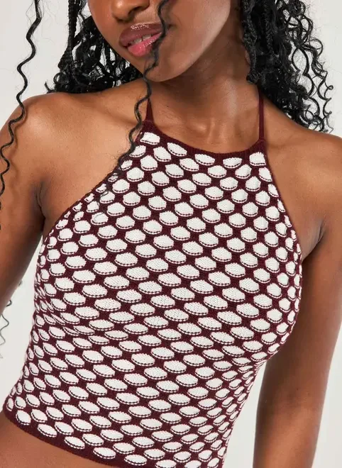 Cropped Frente Única Tricô