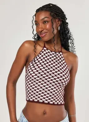 Cropped Frente Única Tricô