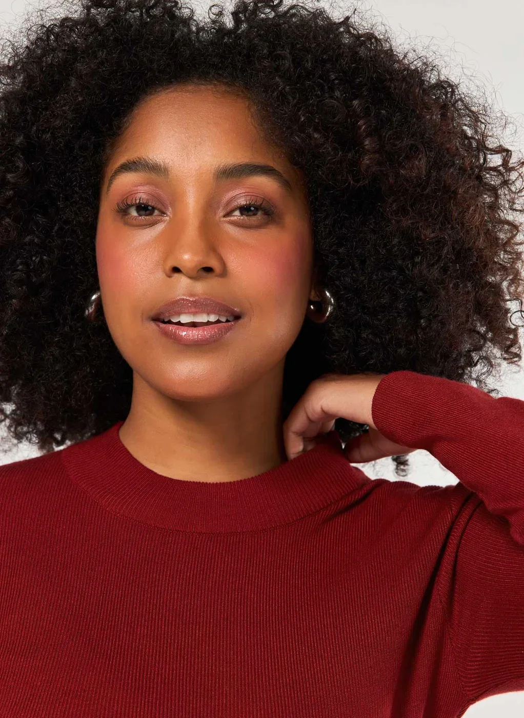 Blusa Cropped Tricô Liso