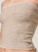 Tube Top Malha Retilínea Canelado