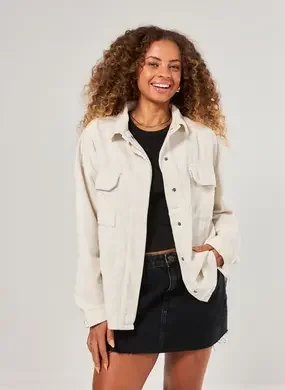 Jaqueta Em Veludo Cotelê