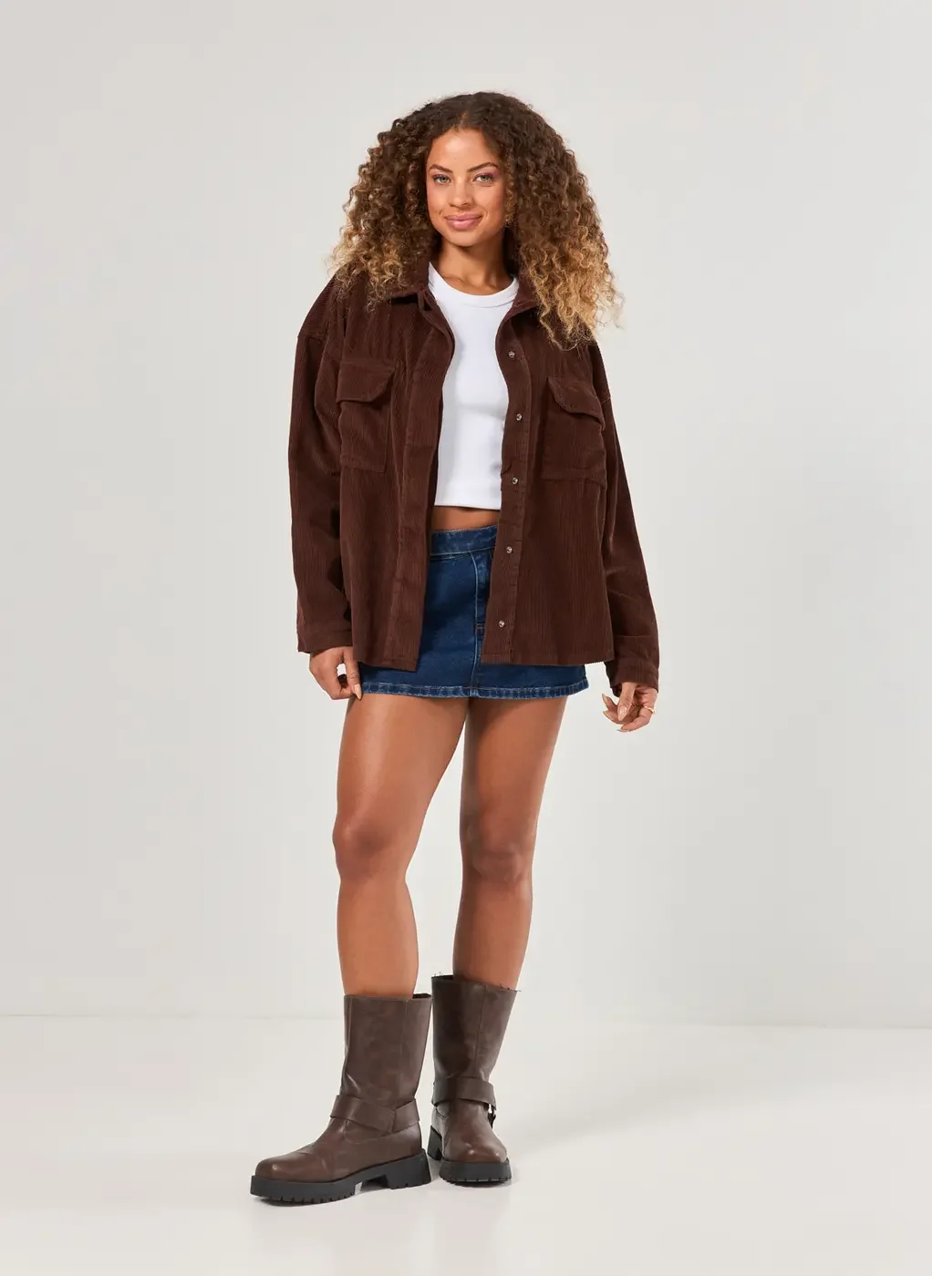 Jaqueta Em Veludo Cotelê