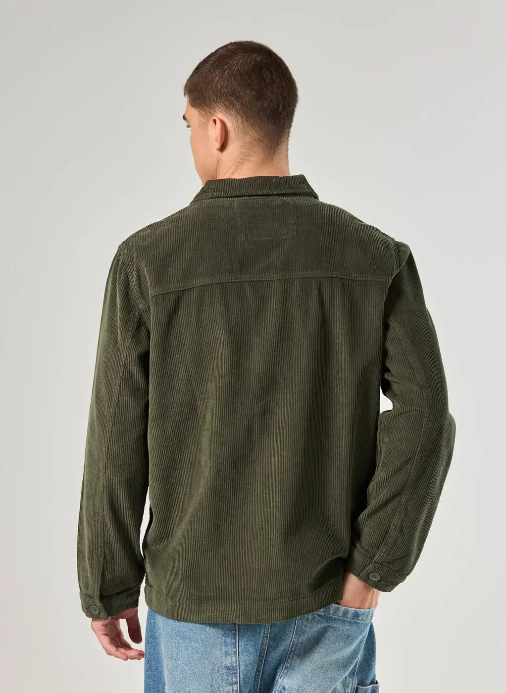 Jaqueta Estilo Camisa Cotelê