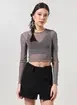 Short Jeans Preto Com Saia Removível