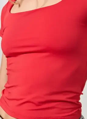 Blusa Poliamida Decote Quadrado