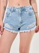 Short Jeans Curto Desfiado