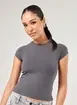 Blusa Manga Curta Justa Raglan