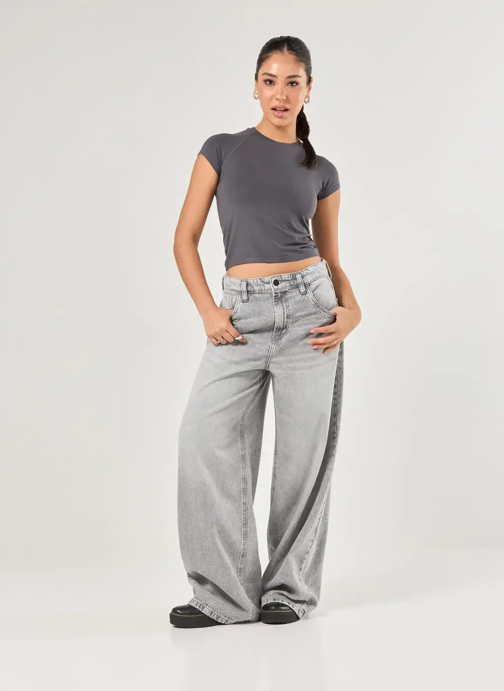 Blusa Manga Curta Justa Raglan