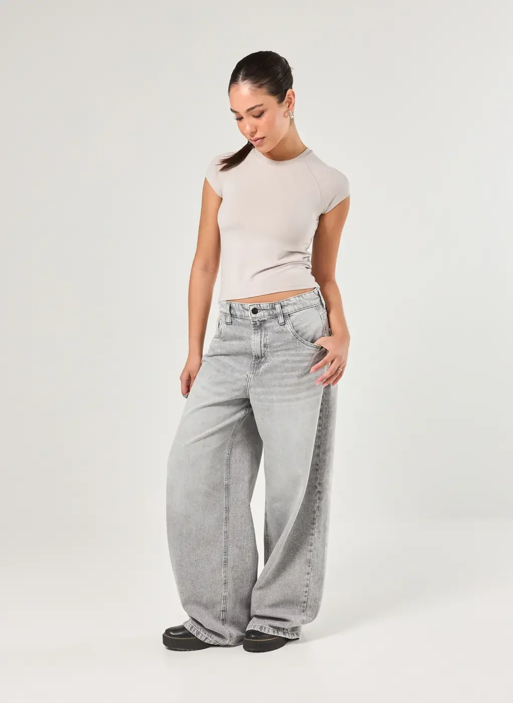 Blusa Manga Curta Justa Raglan