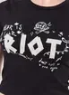 Mini Tee Preta Riot