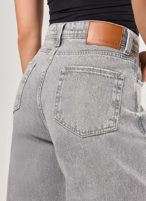 Calça Jeans Pantalona