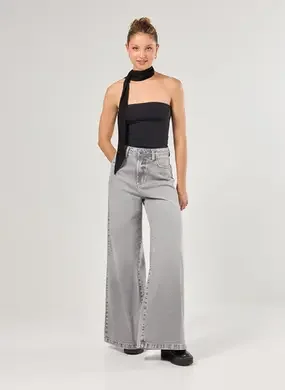 Calça Jeans Pantalona