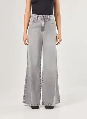 Calça Jeans Pantalona