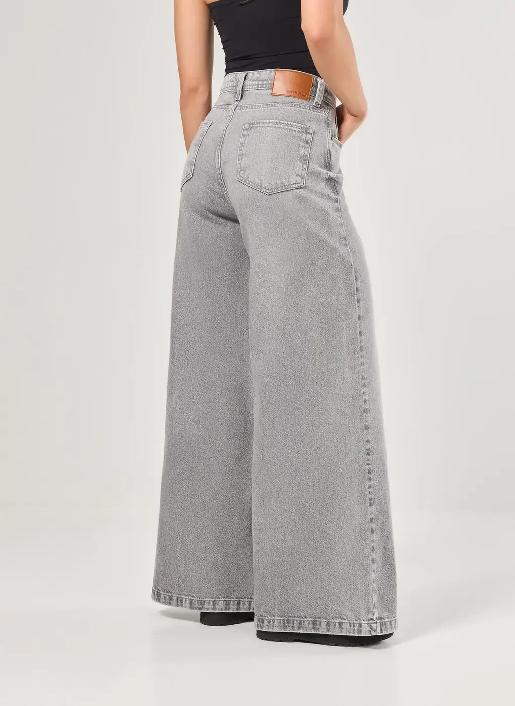Calça Jeans Pantalona