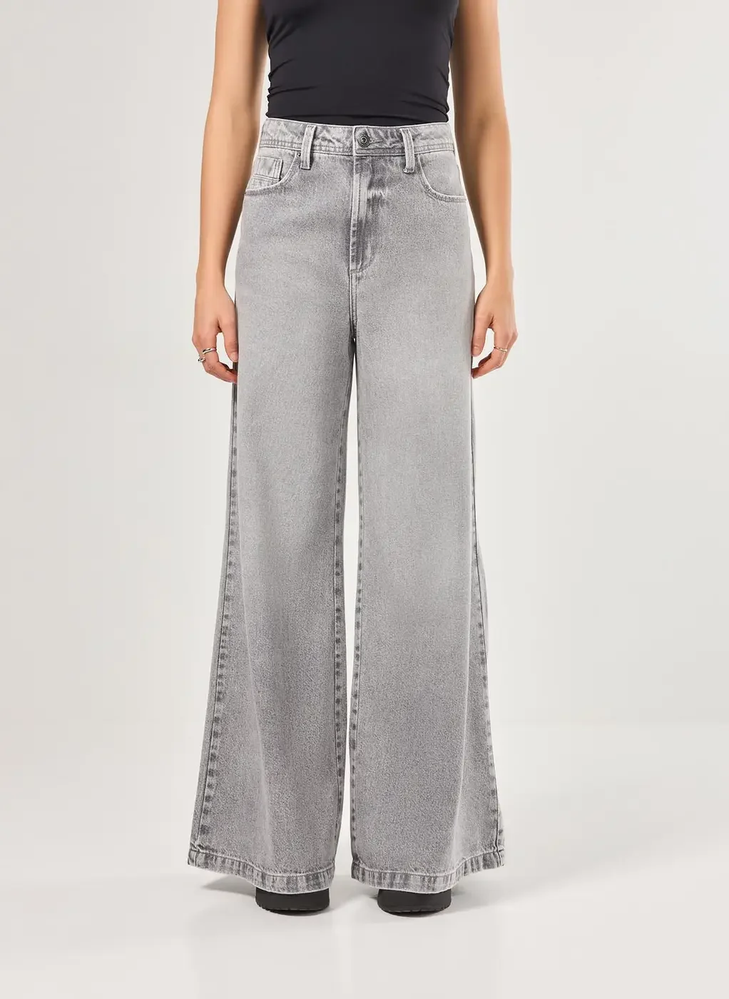 Calça Jeans Pantalona