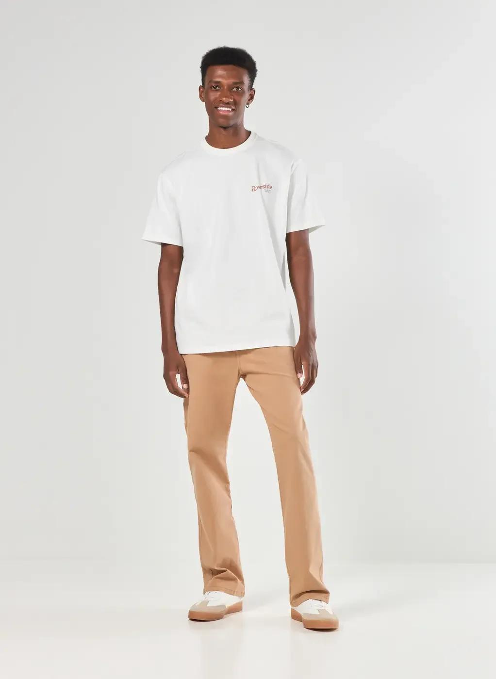 Calça Chino Sarja Caqui