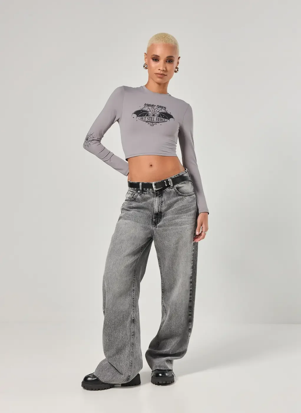 Cropped Poliamida Manga Longa Teia