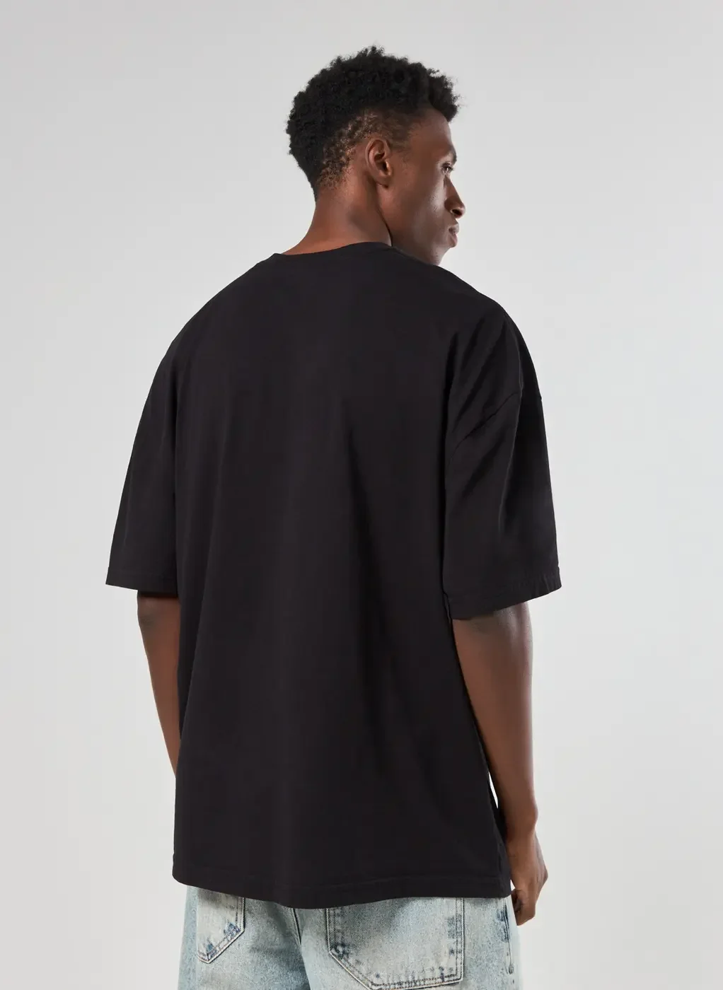 Camiseta Oversized Preta Racing