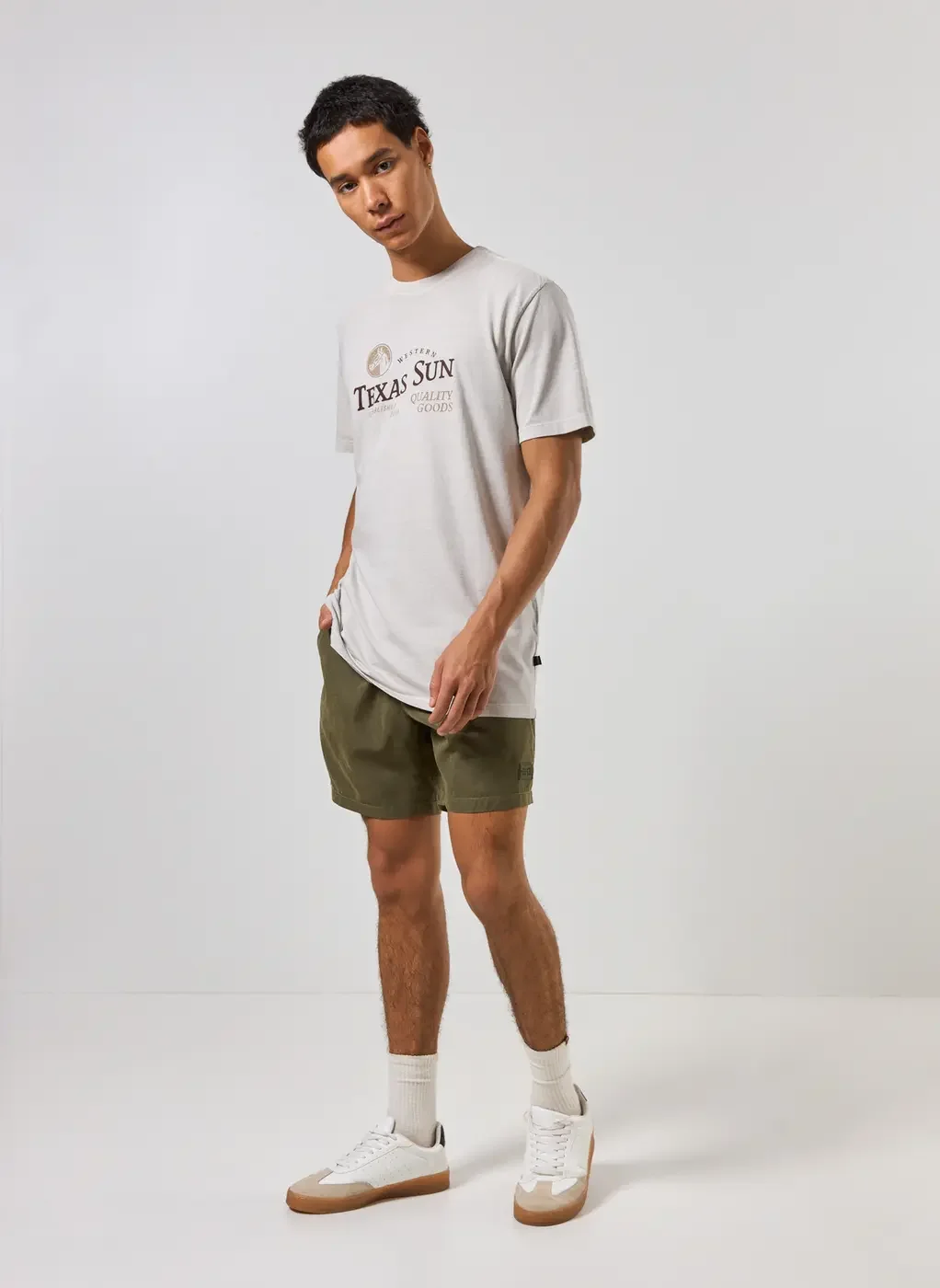 Camiseta Regular Areia Estonada Western