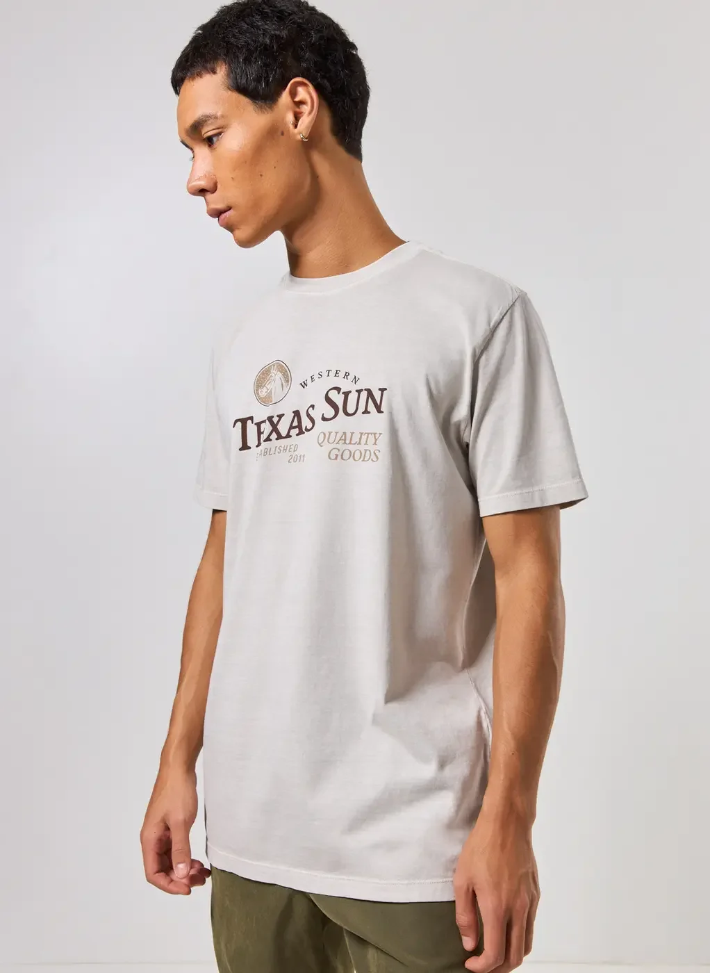 Camiseta Regular Areia Estonada Western