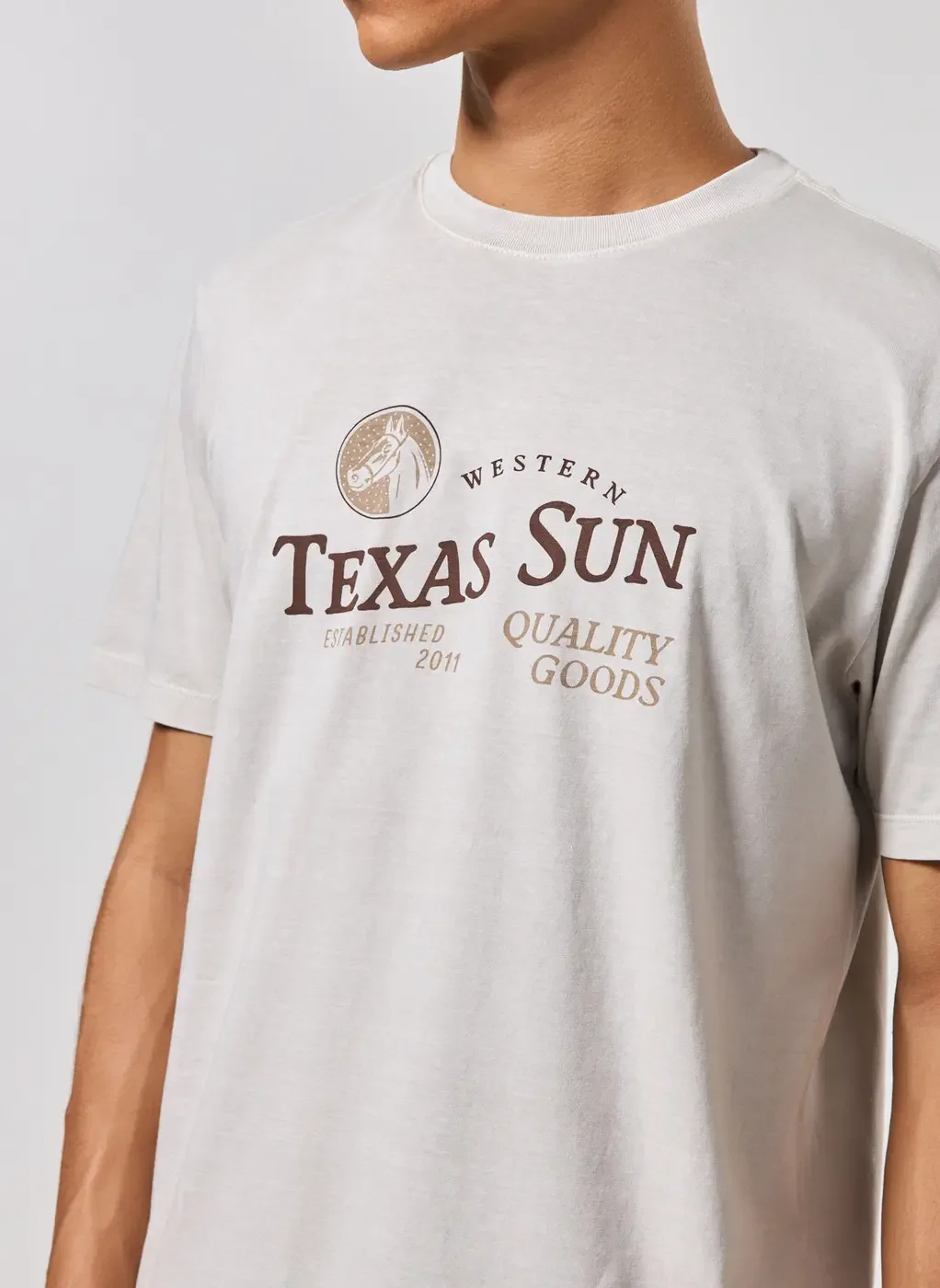 Camiseta Regular Areia Estonada Western