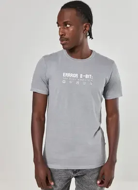 Camiseta Regular Cinza Error