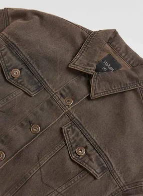 Jaqueta Jeans Cropped Com Bolso