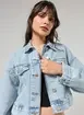 Jaqueta Jeans Claro Cropped