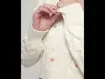 Cardigan Tricô Off-White Com Flores Coloridas
