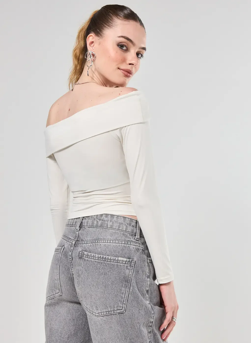 Blusa Poliamida Ombro A Ombro