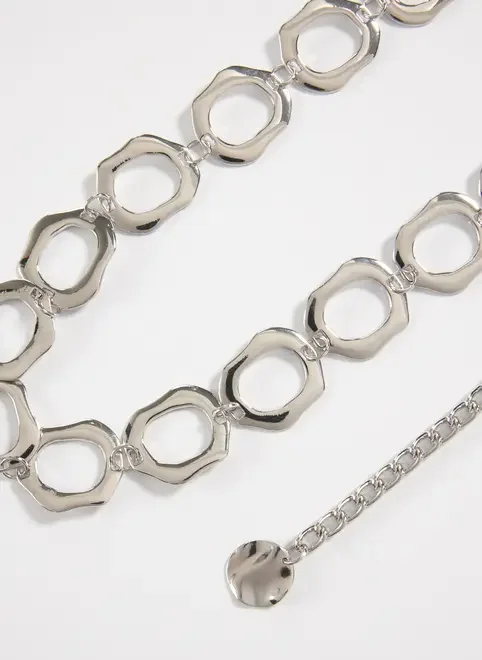 Cinto Bodychain Elos Prateados