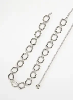 Cinto Bodychain Elos Prateados