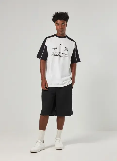 Camiseta Oversized Malhão Off-White Racer