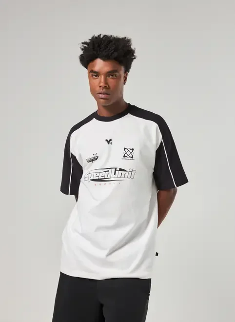 Camiseta Oversized Malhão Off-White Racer