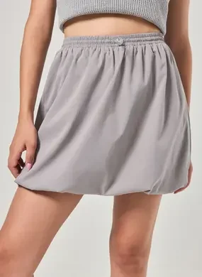 Saia Cinza Balonê
