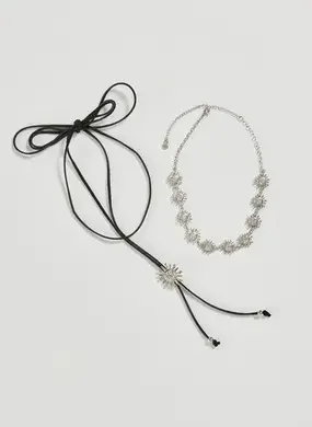 Conjunto Choker E Gravatinha Sol