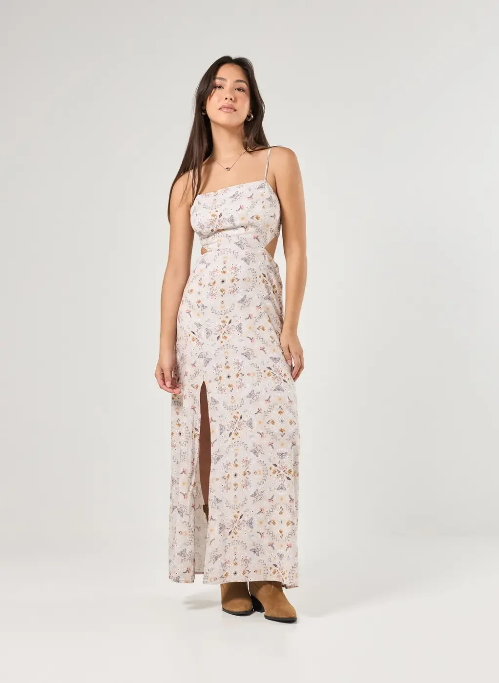 Vestido Longo Estampa Mística