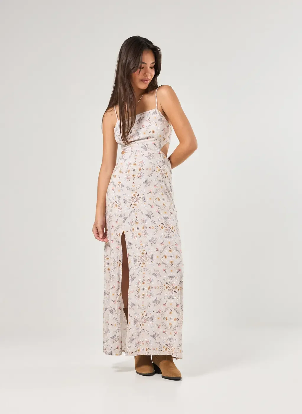 Vestido Longo Estampa Mística