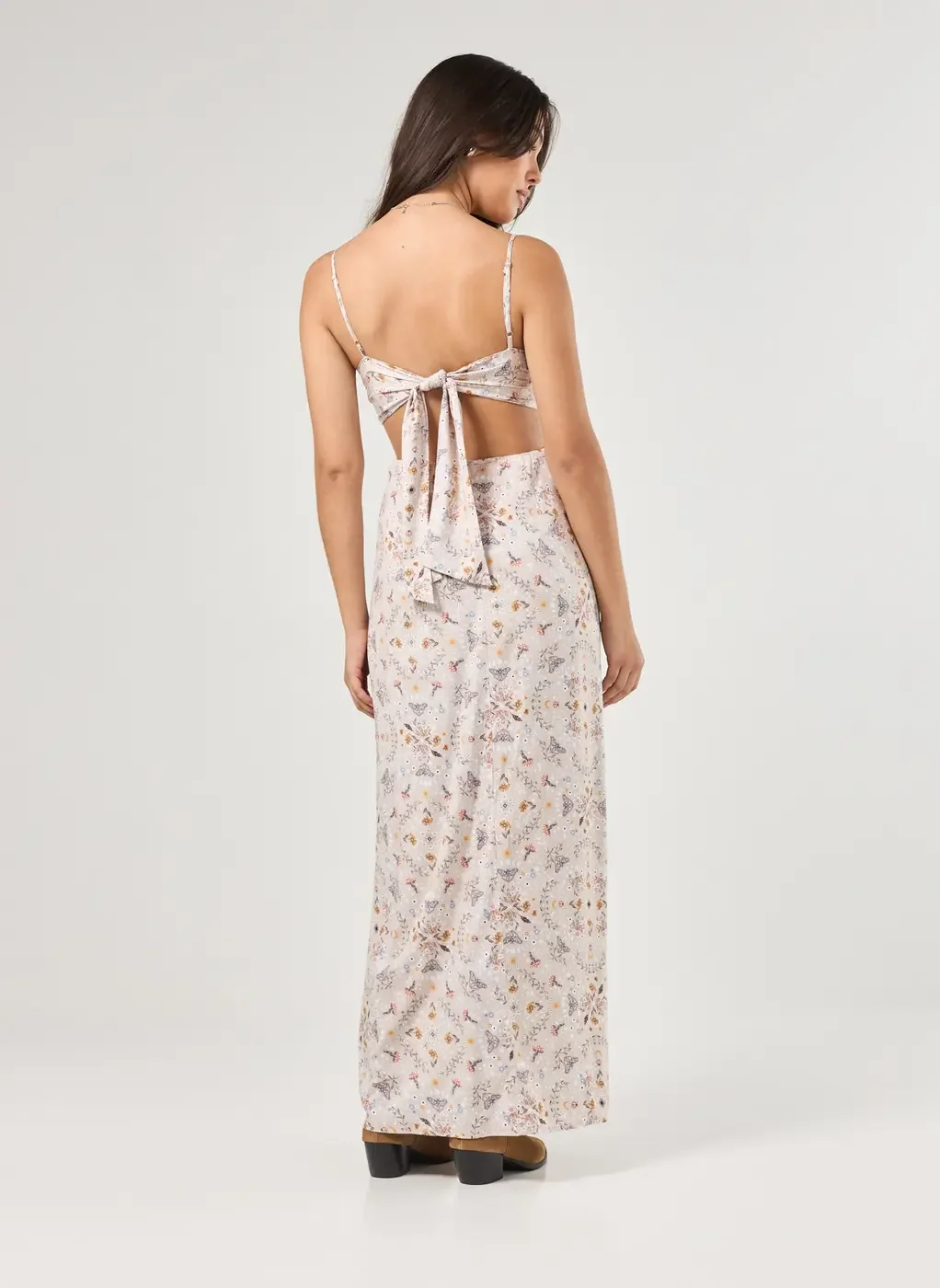 Vestido Longo Estampa Mística