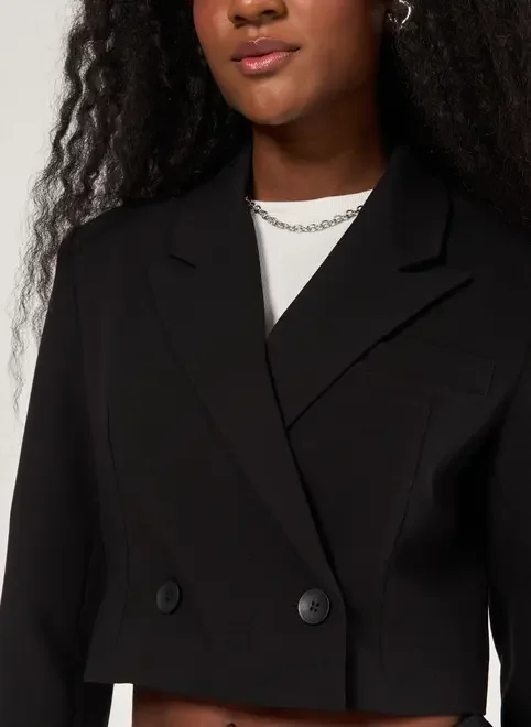 Blazer Cropped Preto